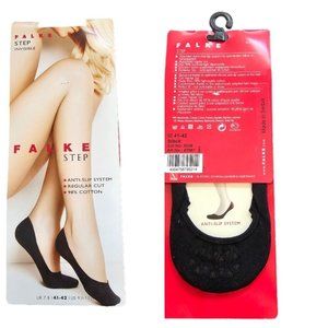 Falke 47567 Step Invisible Socks Size 41-42 (9.5-10.5 US) Black Anti-Slip NEW